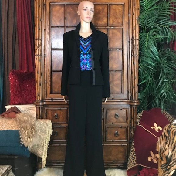 Anne Klein Provence Couture Baby Wide Leg Trouser - Picture 4 of 11